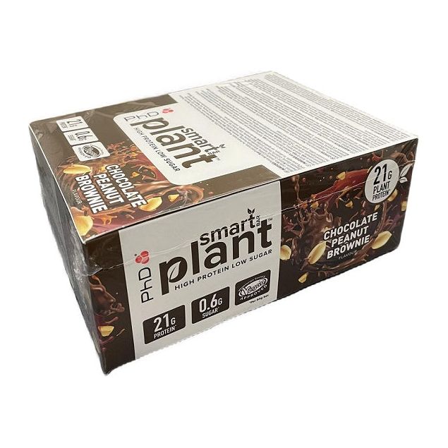 PhD Smart Bar Plant Chocolate Peanut Brownie 12 x 64 g Baton proteinowy - Sklep Witaminki.pl
