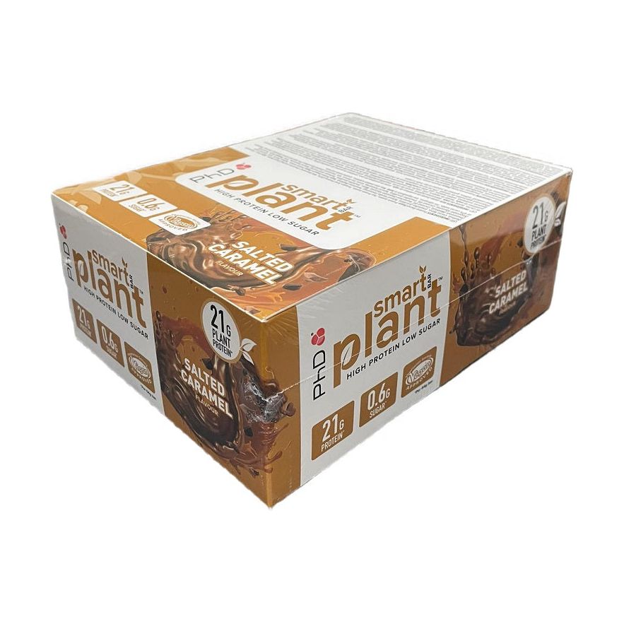 PhD Smart Bar Plant Salted Caramel 12 x 64 g Baton proteinowy - Sklep Witaminki.pl