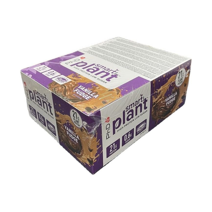 PhD Smart Bar Plant Vanilla Fudge 12 x 64 g Baton proteinowy - Sklep Witaminki.pl