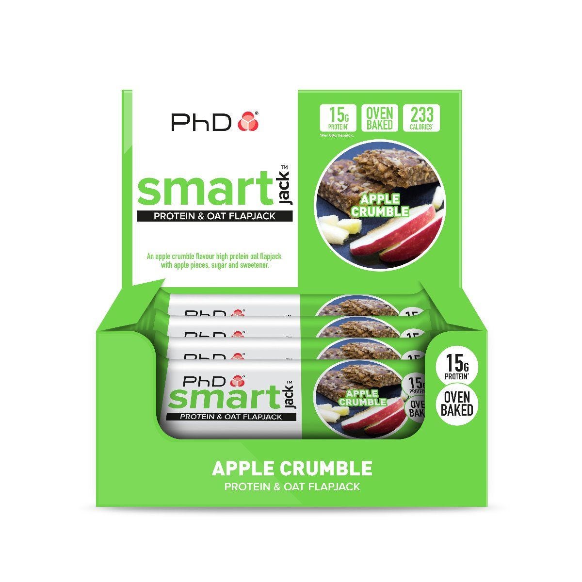 PhD Smart Jack Apple Crumble 12 bars Baton proteinowy - Sklep Witaminki.pl