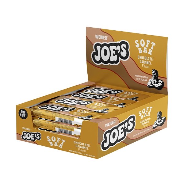 Weider Joe's Soft Bar Chocolate Caramel 12 x 50 g Baton proteinowy - Sklep Witaminki.pl