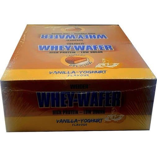 Baton proteinowy Weider Whey-Wafer Vanilla Yoghurt 12 bars - Sklep Witaminki.pl