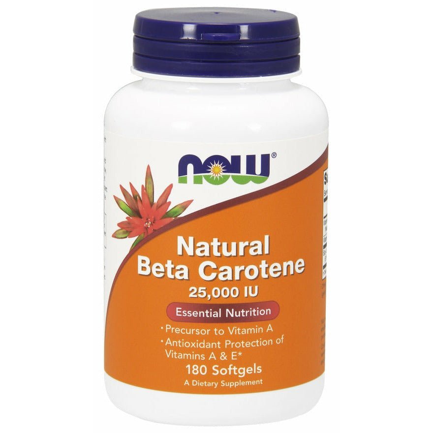 Beta Karoten NOW Foods Beta Carotene Natural 25 000 IU 180 softgels - Sklep Witaminki.pl