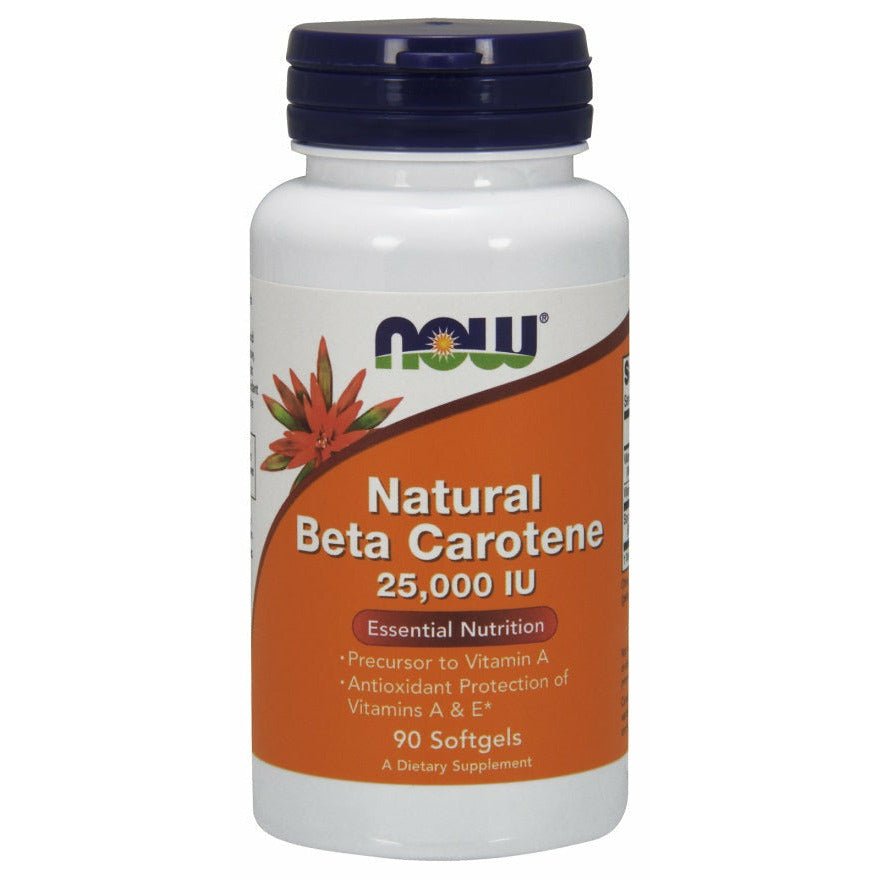Beta Karoten NOW Foods Beta Carotene Natural 25 000 IU 90 softgels - Sklep Witaminki.pl