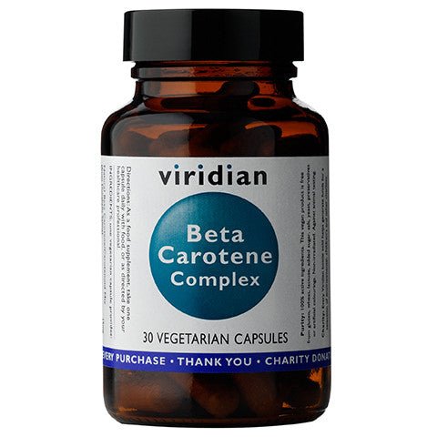 Beta Karoten Viridian Beta Carotene Complex 30 caps - Sklep Witaminki.pl