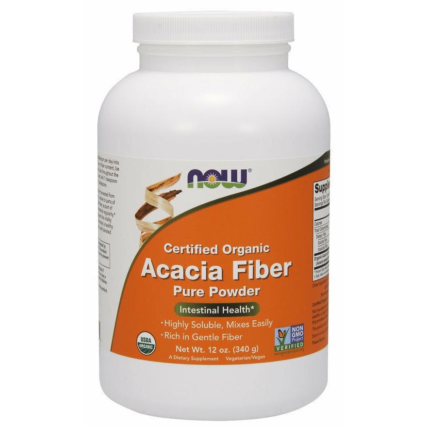Błonnik NOW Foods Acacia Fiber Organic Powder 340 g - Sklep Witaminki.pl