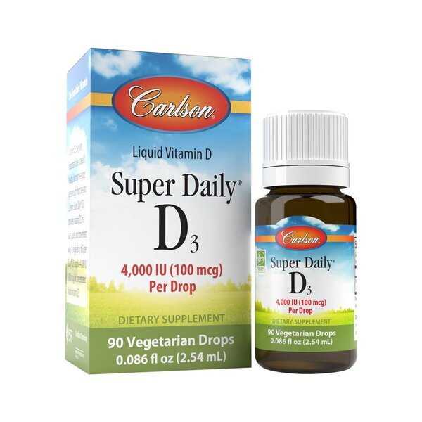 Carlson Labs Super Daily D3 4000 IU 2.5 ml Witamina D3 - Sklep Witaminki.pl