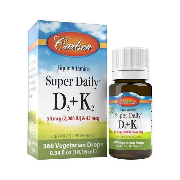 Carlson Labs Super Daily D3 + K2 2000 IU 10 ml - Sklep Witaminki.pl