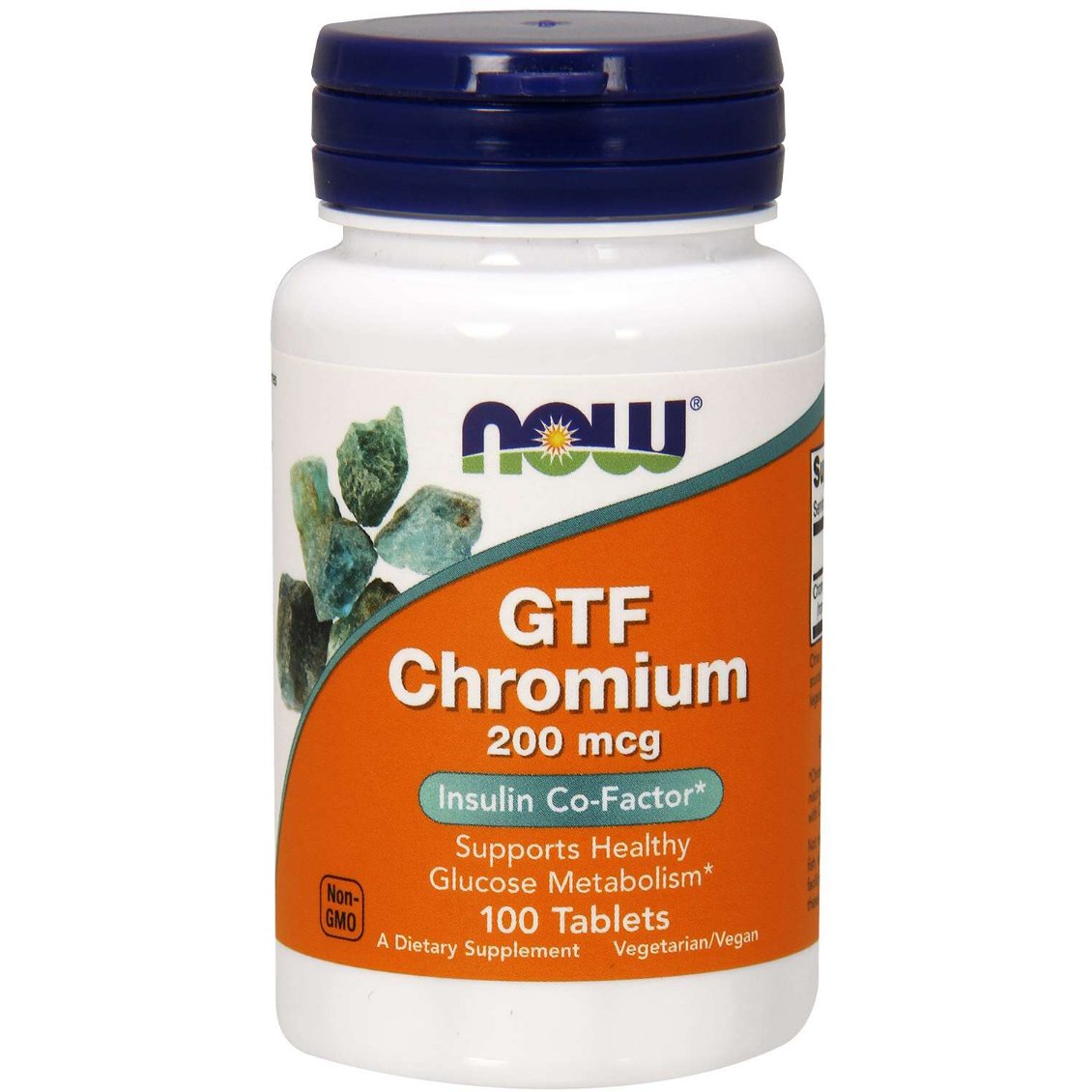 Chrom NOW Foods GTF Chromium 200 mcg 100 tabs - Sklep Witaminki.pl