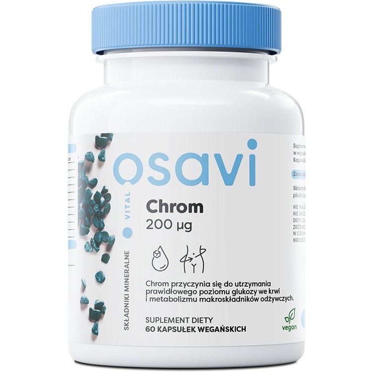 Chrom Osavi Chrom 200mcg 60 vegan caps - Sklep Witaminki.pl