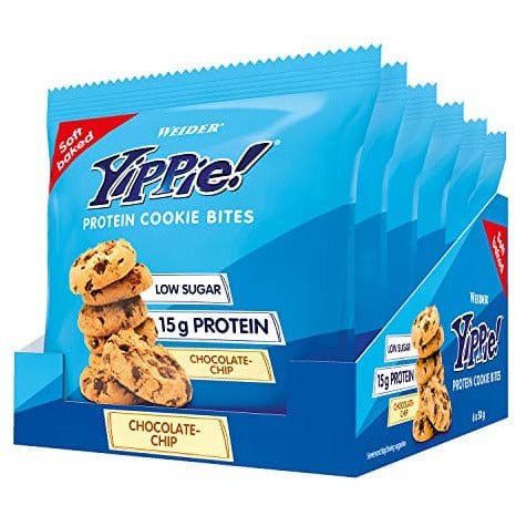 Weider Yippie! Protein Cookie Chocolate Chip 6 x 50 g Ciastko proteinowe - Sklep Witaminki.pl