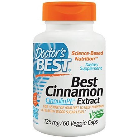Doctor's BEST Cinnamon Extract with CinnulinPF 125 mg 60 vcaps Cynamon - Sklep Witaminki.pl