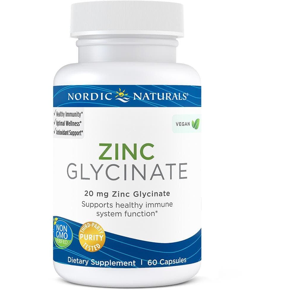 Cynk Nordic Naturals Zinc Glycinate 60 caps - Sklep Witaminki.pl