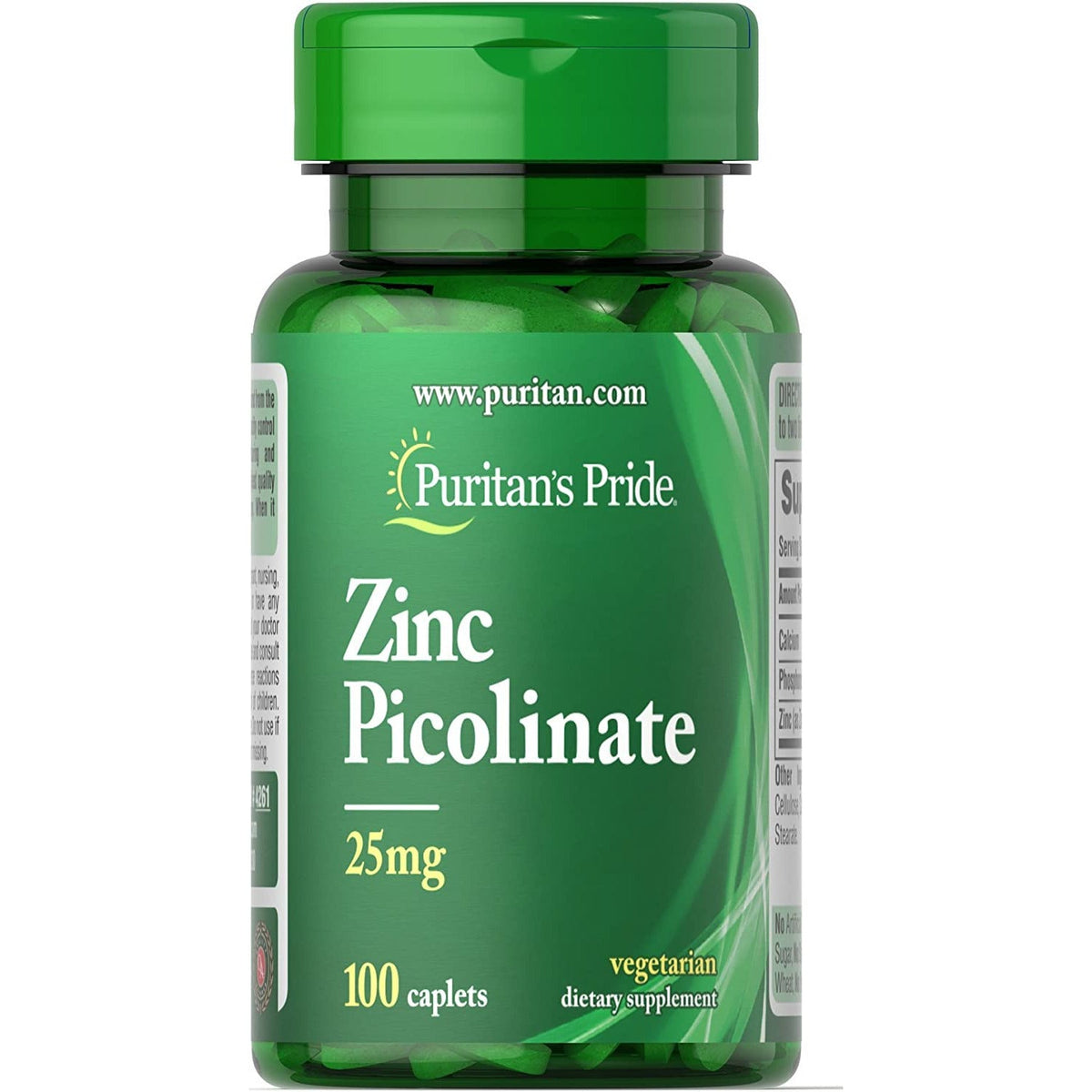 Puritan's Pride Zinc Picolinate 25 mg 100 tabs Cynk - Sklep Witaminki.pl