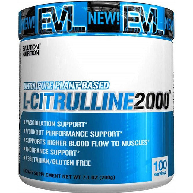 Cytrulina EVLution Nutrition L-Citrulline 2000 Powder Unflavored 200 g - Sklep Witaminki.pl
