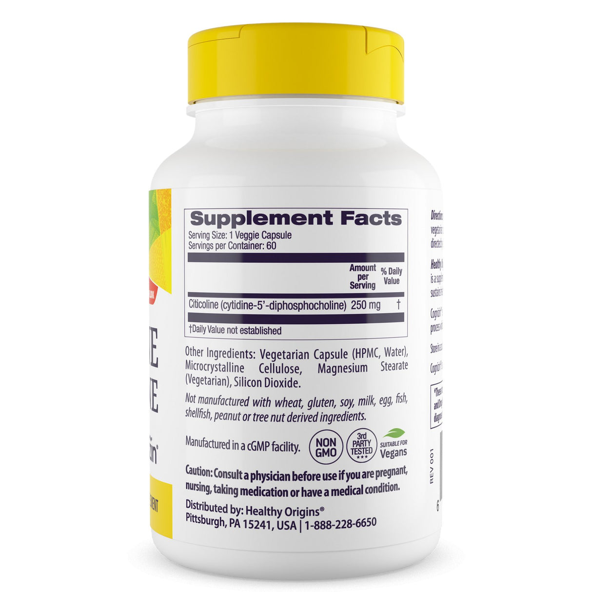 Cytykolina Healthy Origins Citicoline CDP-Choline 250 mg 0 - Sklep Witaminki.pl