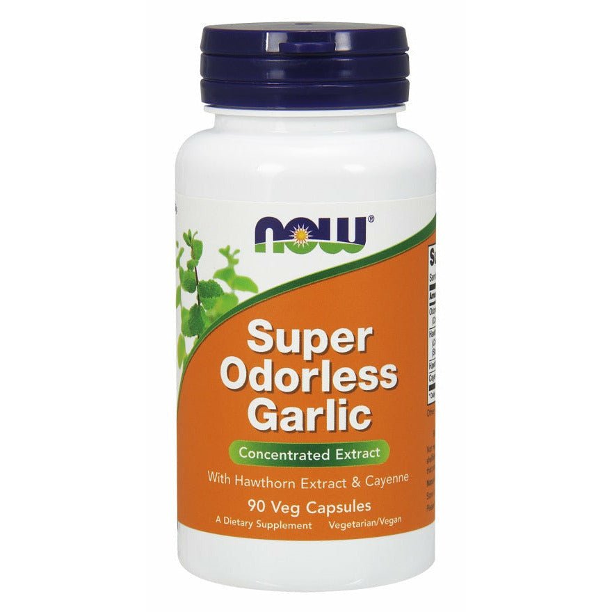 NOW Foods Super Odorless Garlic Concentrated Extract 90 vcaps Czosnek - Sklep Witaminki.pl