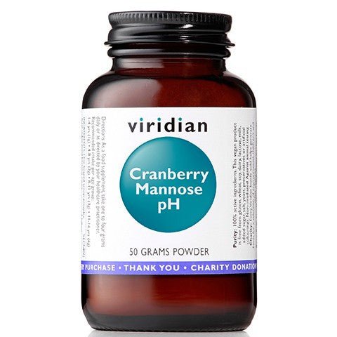 Viridian Cranberry Mannose pH 50 g D - Mannoza - Sklep Witaminki.pl