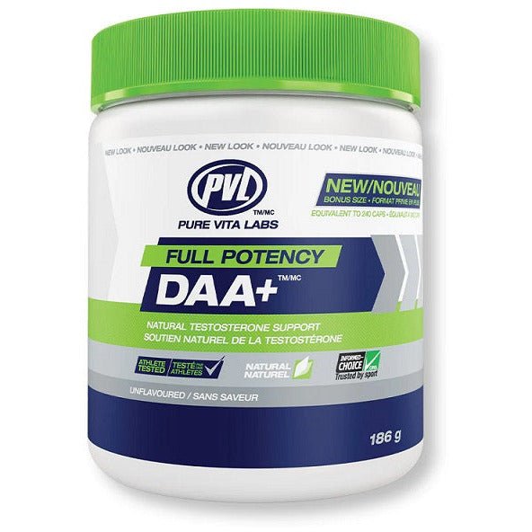 PVL Pure Vita Labs Full Potency DAA+ Unflavoured 186 g DAA - Sklep Witaminki.pl