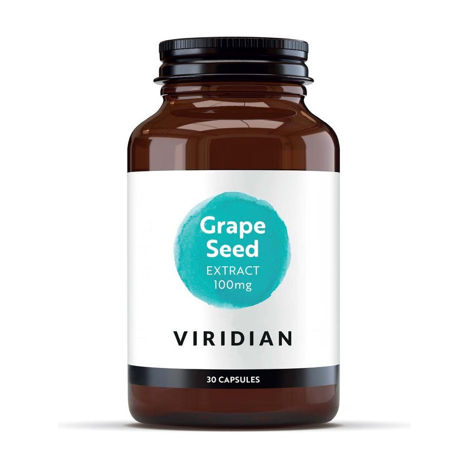 Viridian Grape Seed Extract 100mg 30 caps Ekstrakt z Pestek Winogron - Sklep Witaminki.pl