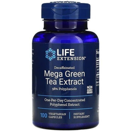 Ekstrakt z Zielonej Herbaty Life Extension Mega Green Tea Extract 100 vcaps - Sklep Witaminki.pl