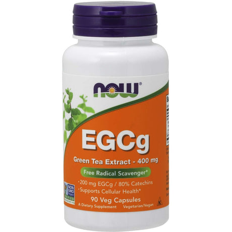 Ekstrakt z Zielonej Herbaty NOW Foods EGCg Green Tea Extract 400 mg 90 vcaps - Sklep Witaminki.pl