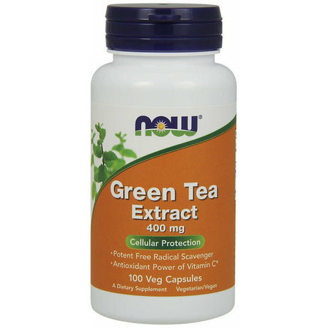 Ekstrakt z Zielonej Herbaty NOW Foods Green Tea Extract 400 mg 100 vcaps - Sklep Witaminki.pl
