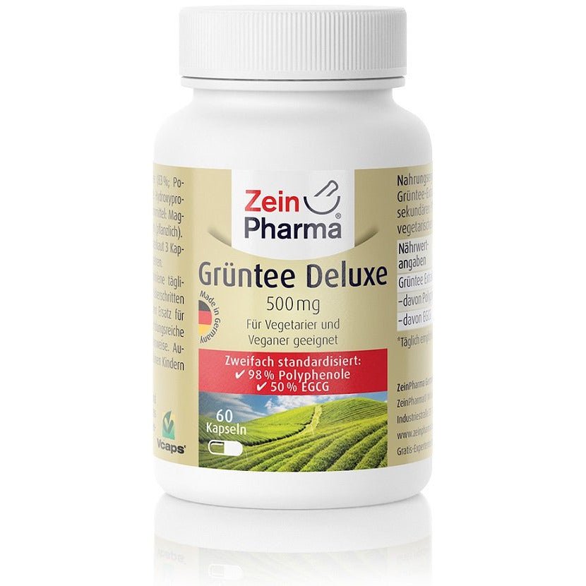Ekstrakt z Zielonej Herbaty Zein Pharma Green Tea Deluxe 500mg 60 caps - Sklep Witaminki.pl