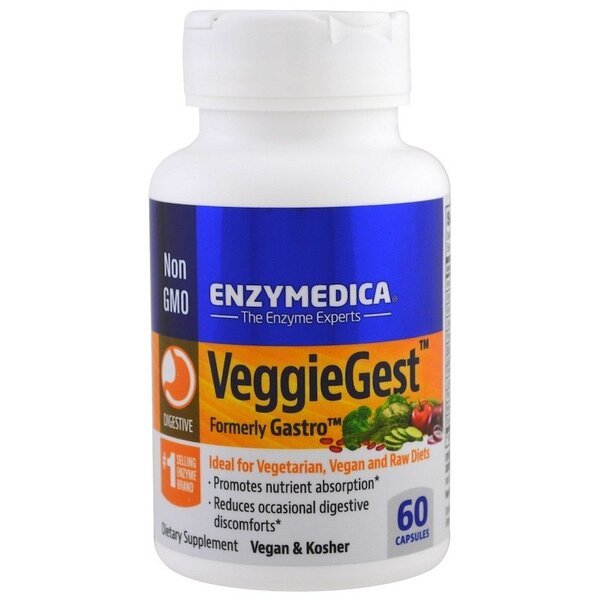 Enzymedica VeggieGest 60 caps Enzymy trawienne dla Wegan - Sklep Witaminki.pl