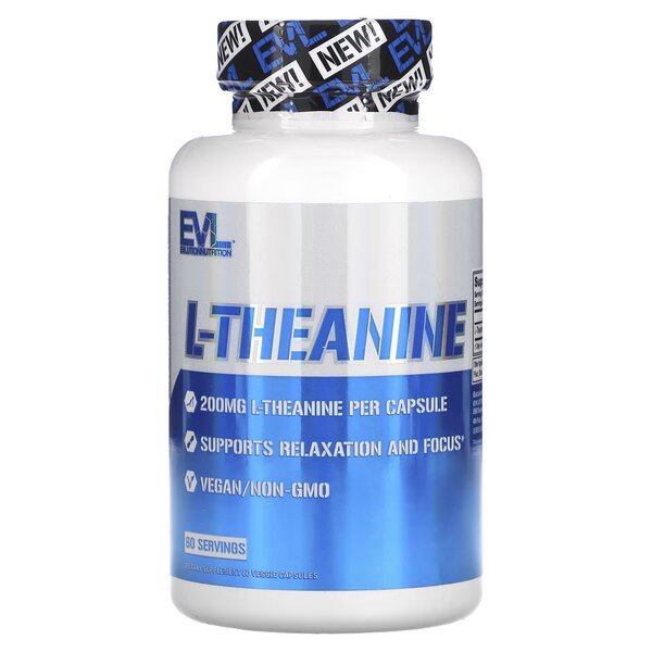 EVL Evlution Nutrition L - Theanine 60 vcaps L - Teanina - Sklep Witaminki.pl