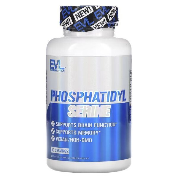 EVL Evlution Nutrition Phosphatidyl Serine 60 vcaps Fosfatydyloseryna - Sklep Witaminki.pl