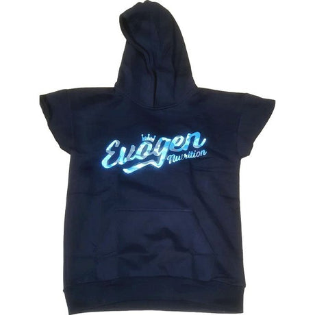 Evogen Men's Cap Sleeve Hoodie Blue Camo Script - Sklep Witaminki.pl