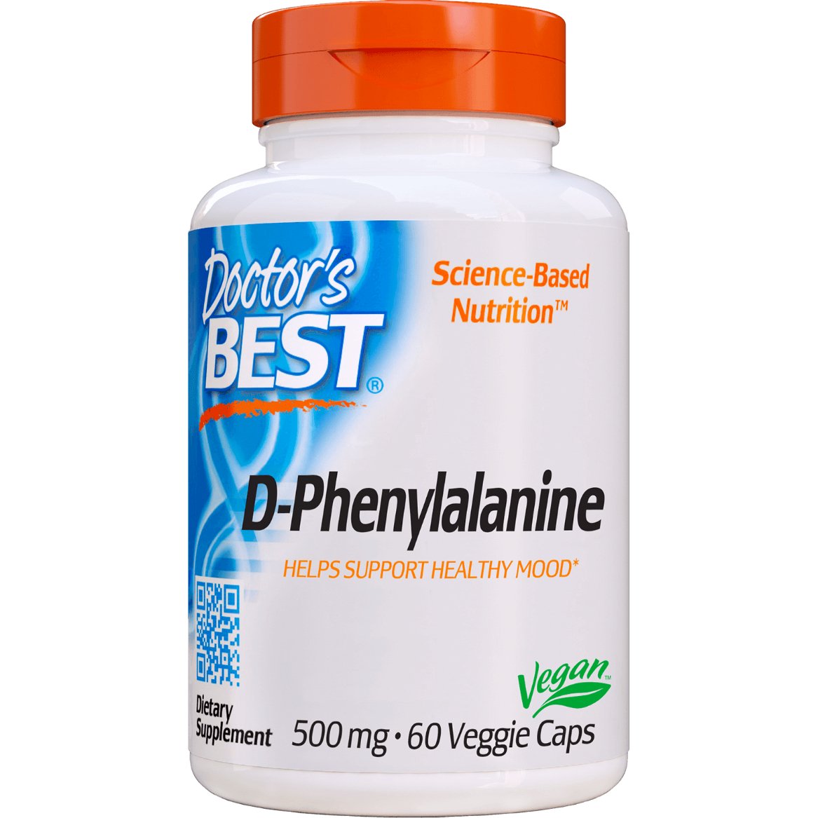 Doctor's BEST D - Phenylalanine 500 mg 60 vcaps Fenyloalanina - Sklep Witaminki.pl