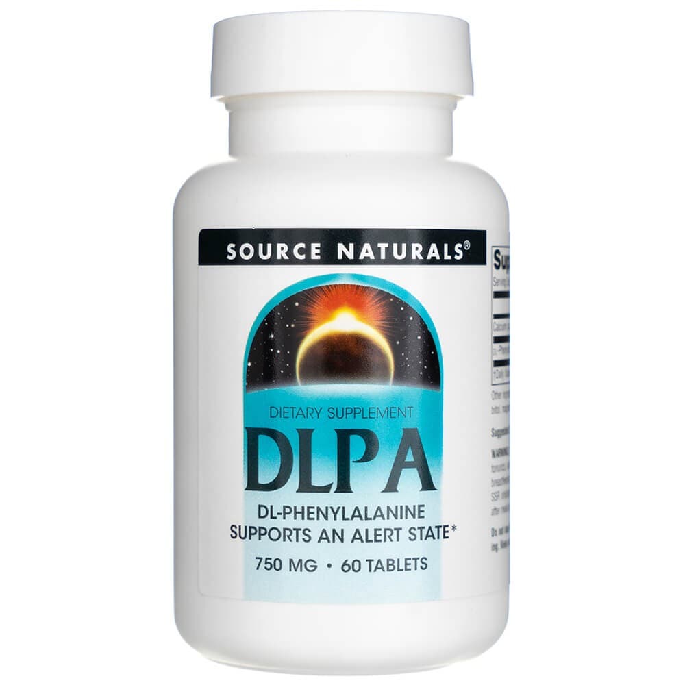 Fenyloalanina Source Naturals DLPA DL-phenylalanine 750 mg 60 tabs - Sklep Witaminki.pl
