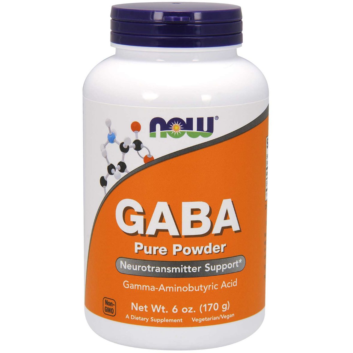 NOW Foods GABA Pure Powder 170 g GABA - Sklep Witaminki.pl