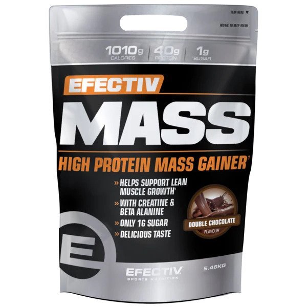 Efectiv Nutrition Mass Double Chocolate 5400 g Gainer - Sklep Witaminki.pl