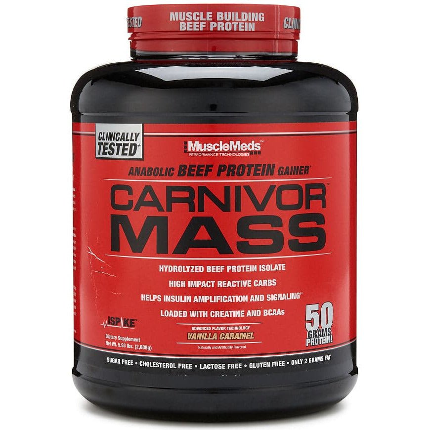 Gainer MuscleMeds Carnivor Mass Vanilla Caramel 2688 g - Sklep Witaminki.pl