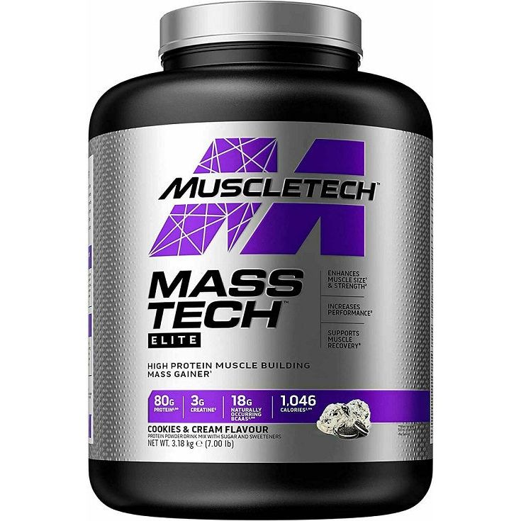 Gainer MuscleTech Mass-Tech Elite Cookies & Cream 3180 g - Sklep Witaminki.pl