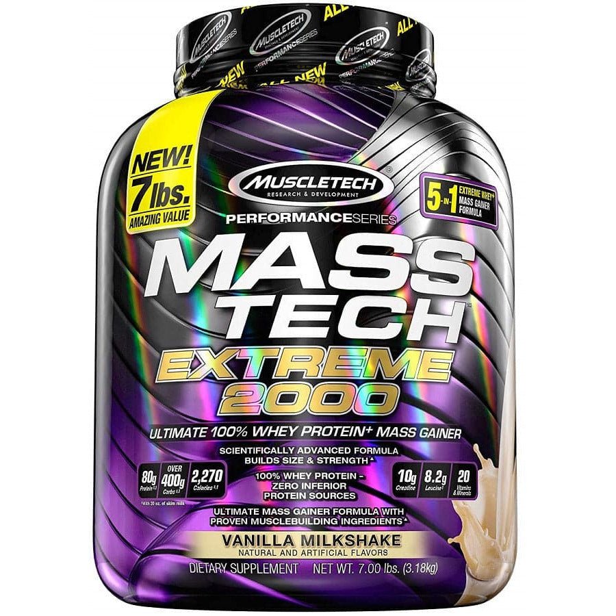 MuscleTech Mass - Tech Extreme 2000 Triple Chocolate Brownie 3180 g Gainer - Sklep Witaminki.pl