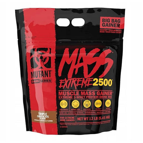 Gainer Mutant Mutant Mass Extreme 2500 Triple Chocolate 5450g - Sklep Witaminki.pl