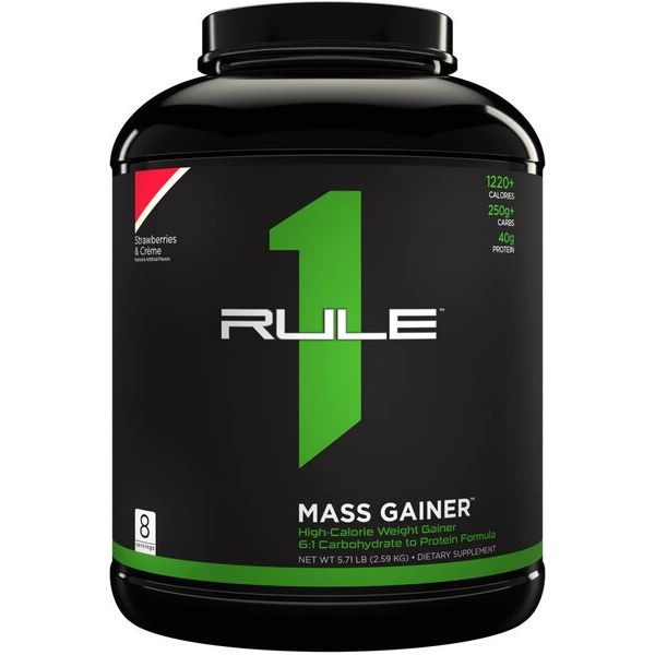 Rule One Mass Gainer Strawberries & Creme 2590 g Gainer - Sklep Witaminki.pl