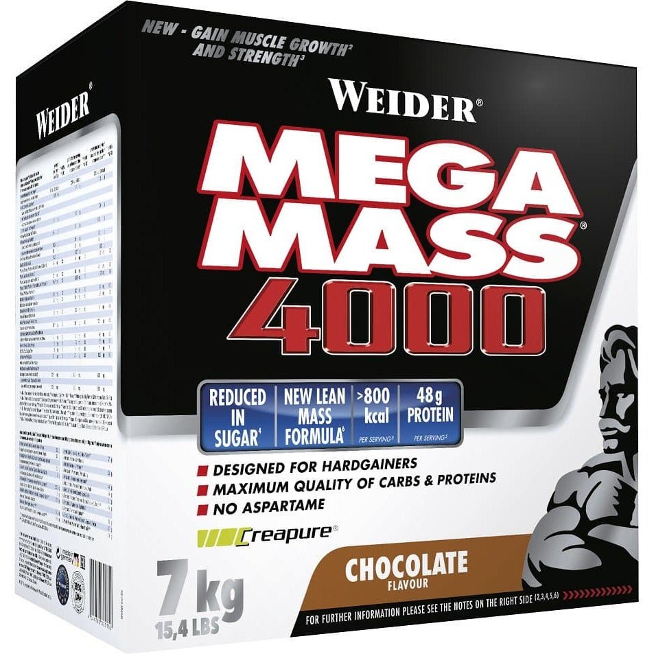 Gainer Weider Mega Mass 4000 Chocolate 7000 g - Sklep Witaminki.pl