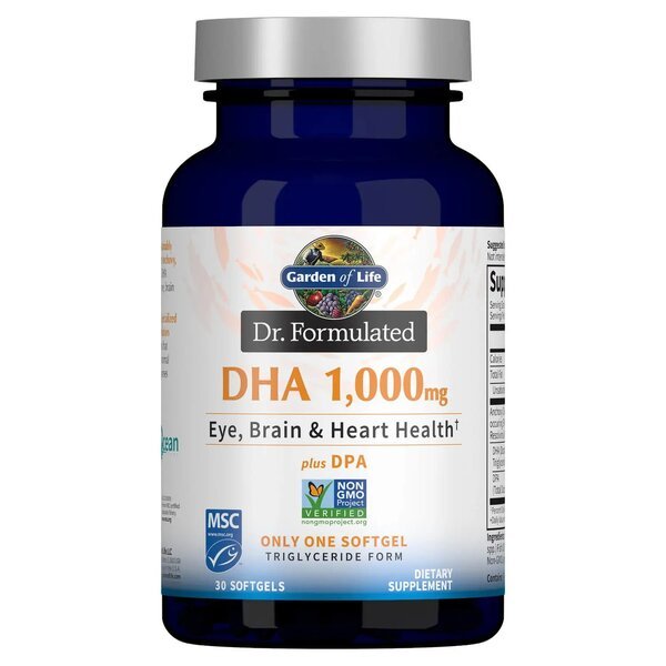 Garden of Life Dr. Formulated DHA 1000mg Citrus 30 softgels Kwasy Omega - 3 - Sklep Witaminki.pl