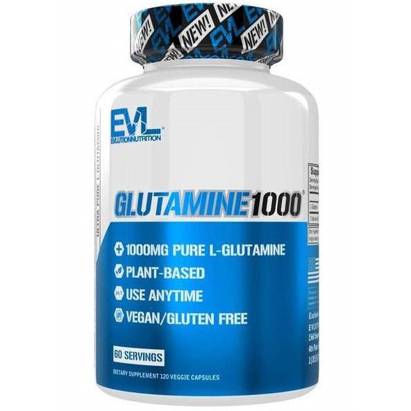 EVL Evlution Nutrition Glutamine 1000 120 vcaps Glutamina - Sklep Witaminki.pl