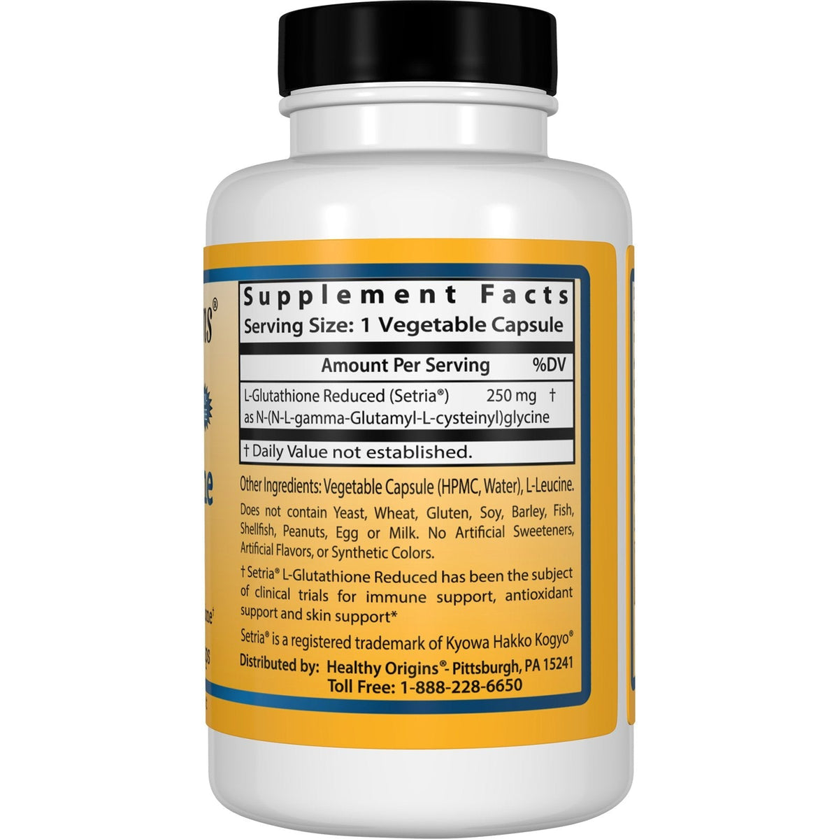 Healthy Origins L - Glutathione Reduced 250 mg 0 Glutation - Sklep Witaminki.pl
