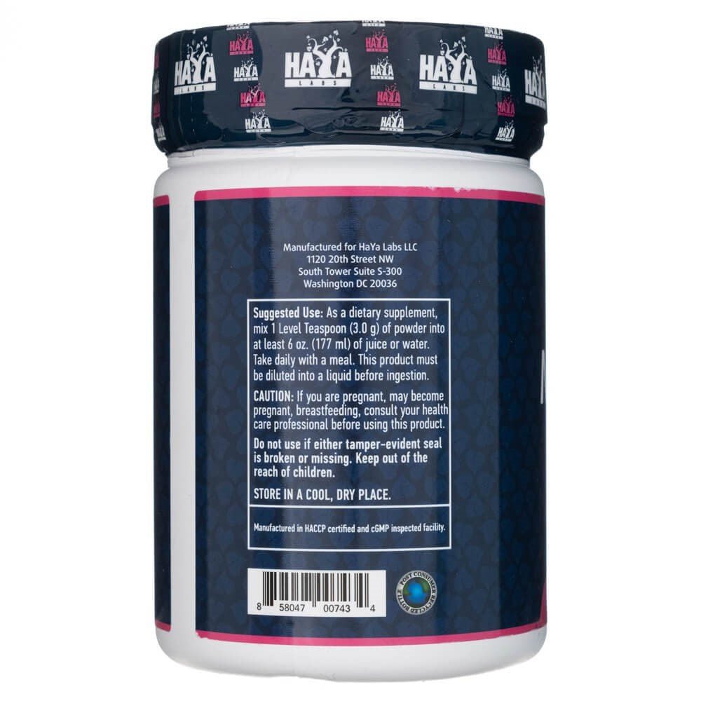 Haya Labs Cytrynian Magnezu 400 mg proszek 200 g - Sklep Witaminki.pl