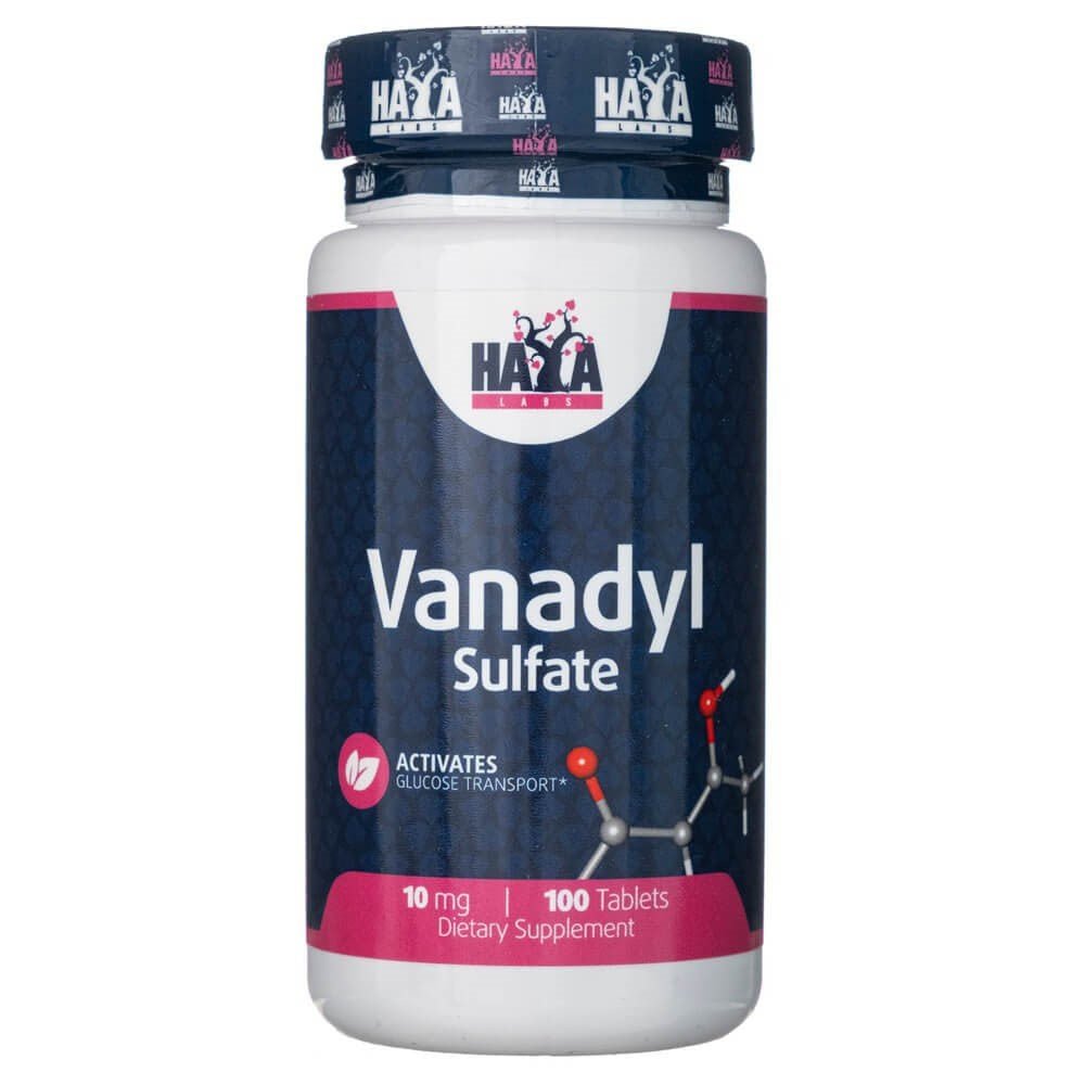 Haya Labs Vanadyl Sulfate 10mg 100 tabs Wanad - Sklep Witaminki.pl