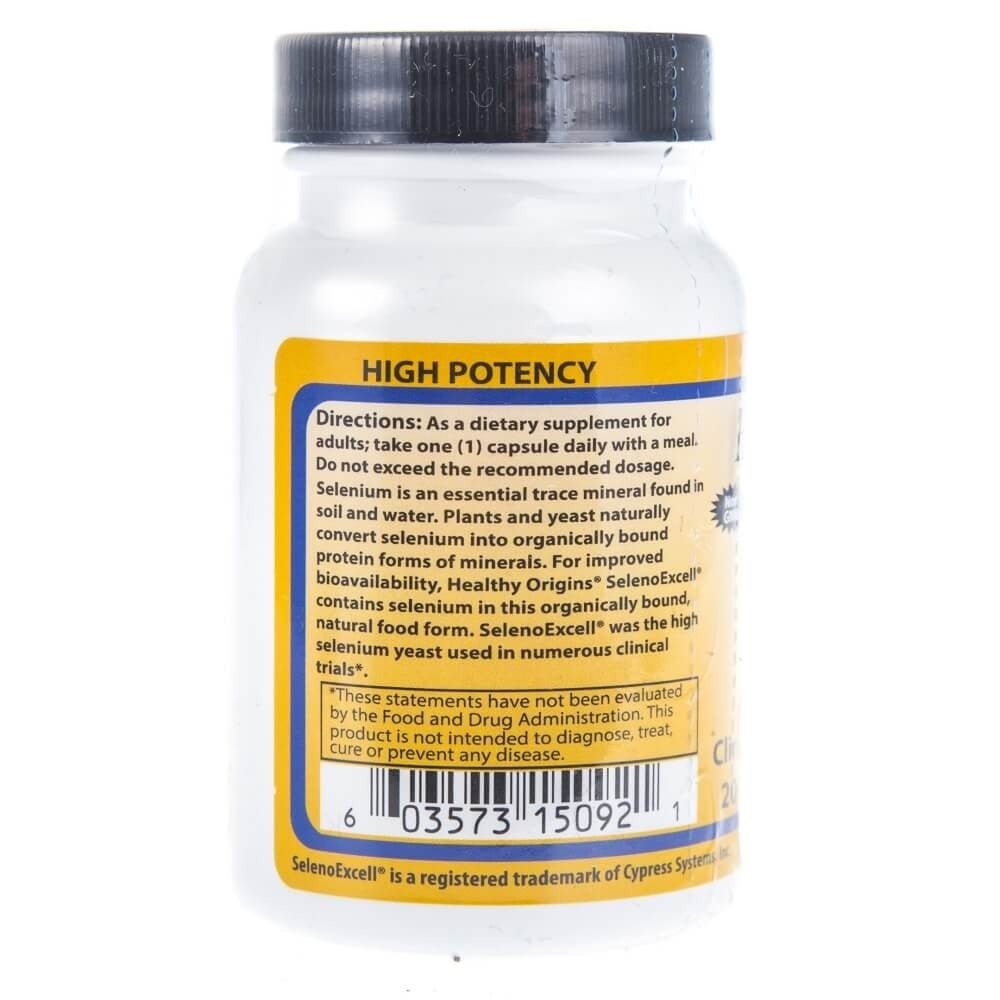 Healthy Origins Seleno Excell 200 mcg 180 caps Selen - Sklep Witaminki.pl