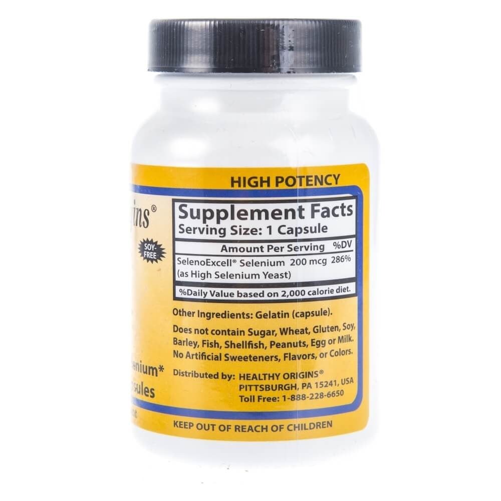 Healthy Origins Seleno Excell 200 mcg 180 caps Selen - Sklep Witaminki.pl