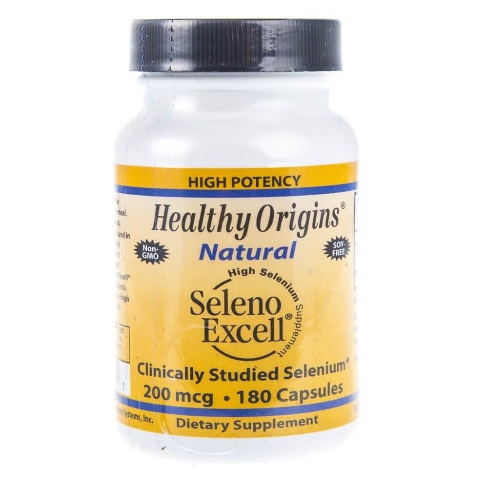 Healthy Origins Seleno Excell 200 mcg 180 caps Selen - Sklep Witaminki.pl